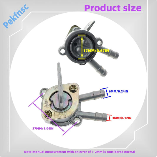 16951 459 920 Fuel Petcock Fuel Gas Switch Assembly Fit for Honda TRX70 TRX90 TRX125 CT110 CT90 CT70 ATC110 ATC70/C70 Passport Shut off On/Off Valve Replacement Part 16951-459-920