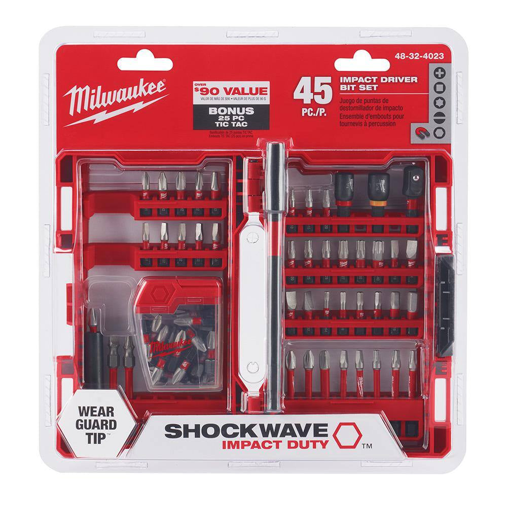 SHOCKWAVE Impact Duty Alloy Steel Screw Driver Bit Set (70-Piece)