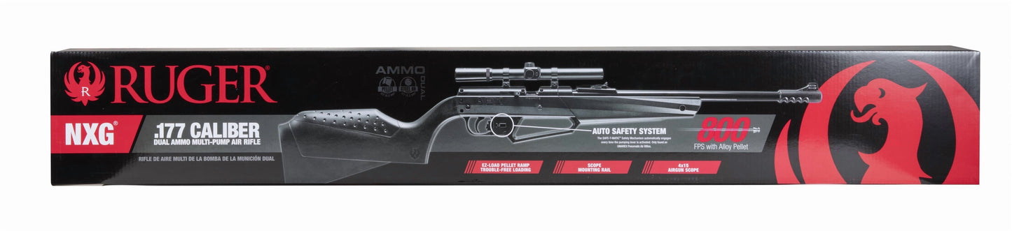 NXG APX Pneu Pump Action Dual Ammo .177 BB or Pellet Air Rifle 800FPS