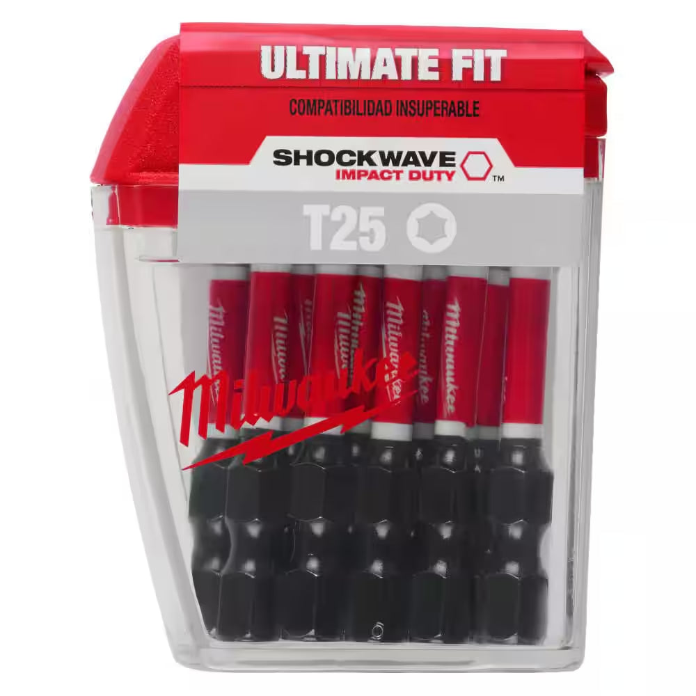 SHOCKWAVE Impact Duty 2 In. T25 Torx Alloy Steel Screw Driver Bit (15-Pack)