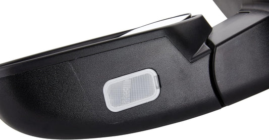 Side View Mirror Fit for 07-13 Chevy Silverado 1500 2500 HD 3500 HD,GMC Sierra 1500 2500, Yukon/Yukon XL -Power Heated Manual Folding with Arrow Turn Signal Puddle Light Driver Side
