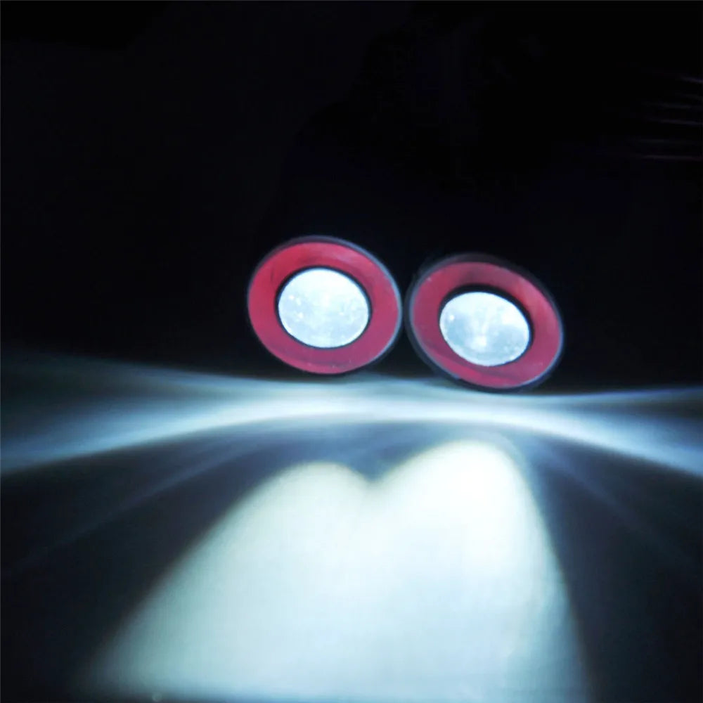 10/13Mm OD LED Light Angel & Demon Eyes LED 2 Leds Headlight Headlamps Bulb for 1/10 RC Model Car Truck Parts