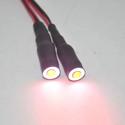 10/13Mm OD LED Light Angel & Demon Eyes LED 2 Leds Headlight Headlamps Bulb for 1/10 RC Model Car Truck Parts