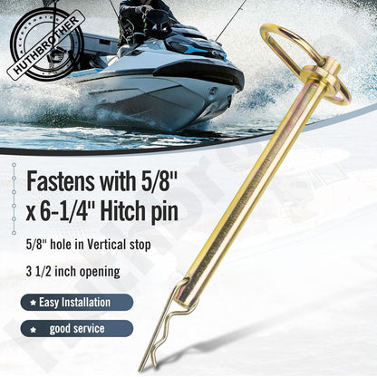 Bow Stops PWC-5A Trailer Bumper W/Hitch Compatible with Jet Ski Ski Doo, Waver Runner, Pwc,Replace 5801632 BY6105