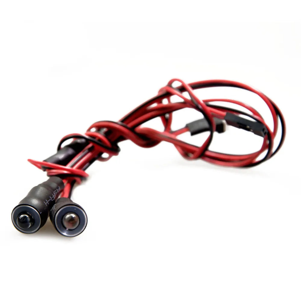 10/13Mm OD LED Light Angel & Demon Eyes LED 2 Leds Headlight Headlamps Bulb for 1/10 RC Model Car Truck Parts