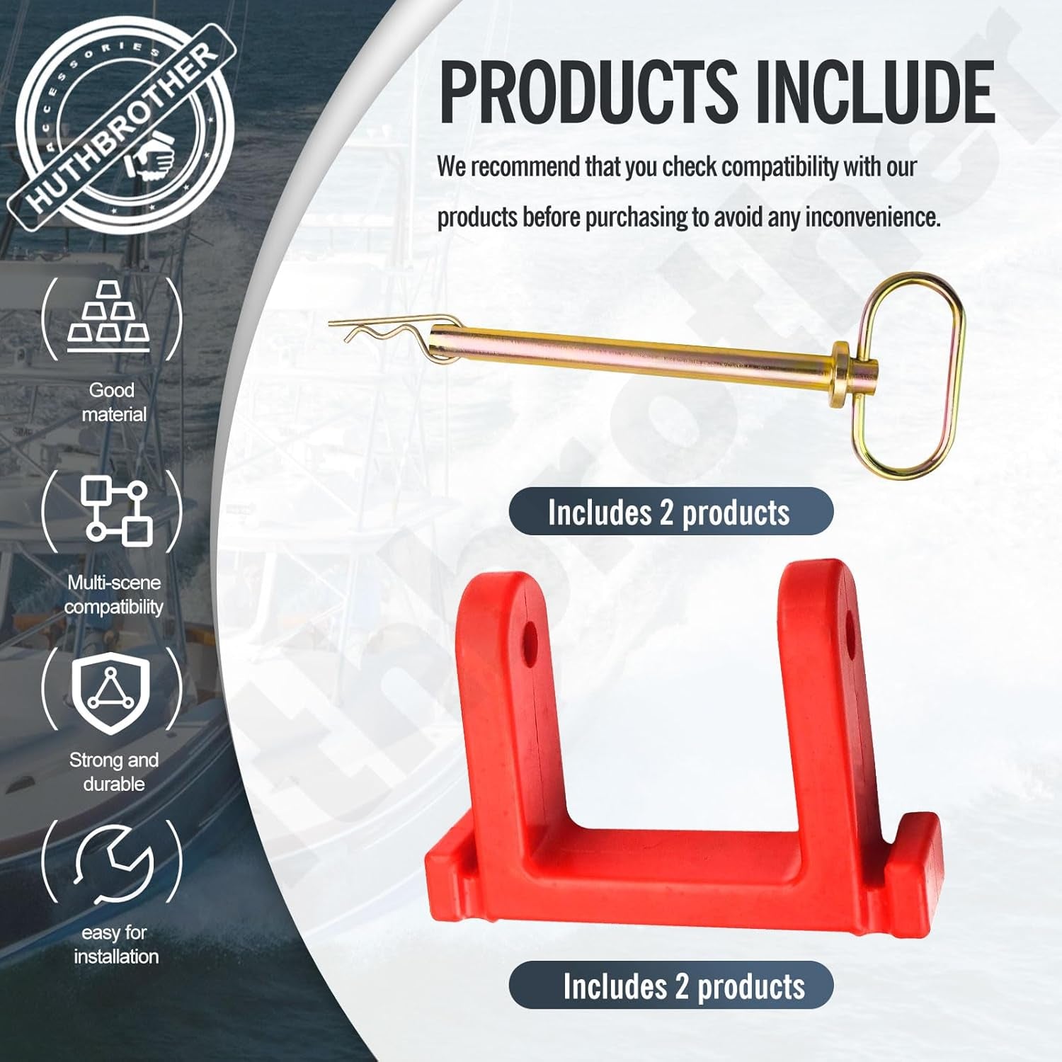 Bow Stops PWC-5A Trailer Bumper W/Hitch Compatible with Jet Ski Ski Doo, Waver Runner, Pwc,Replace 5801632 BY6105