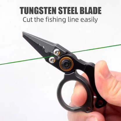 Booms Fishing X1 Aluminum Fishing Pliers Saltwater, Surf Fishing Tackle Kit, Fishing Multitool Hook Remover Braided Fishing Line