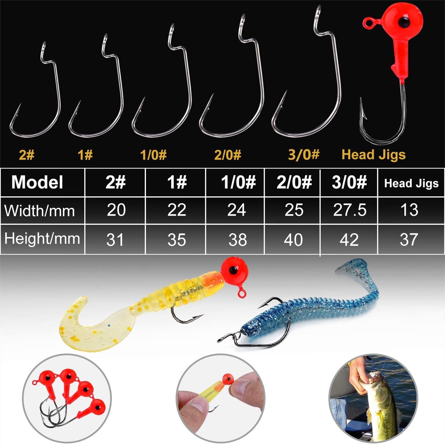 187/343Pcs Fishing Accessories Kit, Organized Fishing Tackle Box with Tackle Included, Fishing Hooks, Fishing Weights Sinkers, Fishing Gear and Equipment, Fishing Gift for Men
