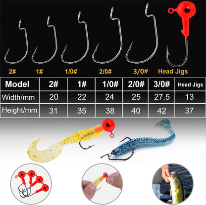 187/343Pcs Fishing Accessories Kit, Organized Fishing Tackle Box with Tackle Included, Fishing Hooks, Fishing Weights Sinkers, Fishing Gear and Equipment, Fishing Gift for Men
