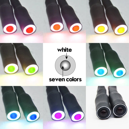 10/13Mm OD LED Light Angel & Demon Eyes LED 2 Leds Headlight Headlamps Bulb for 1/10 RC Model Car Truck Parts