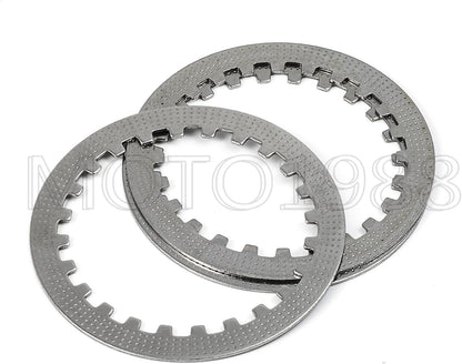 Clutch Friction Plates Kit Heavy Duty Springs and Gasket Compatible with HONDA XR100 XR100R CRF100 CRF100F XR80 XR80R XRF80 CRF80F 1987-2013