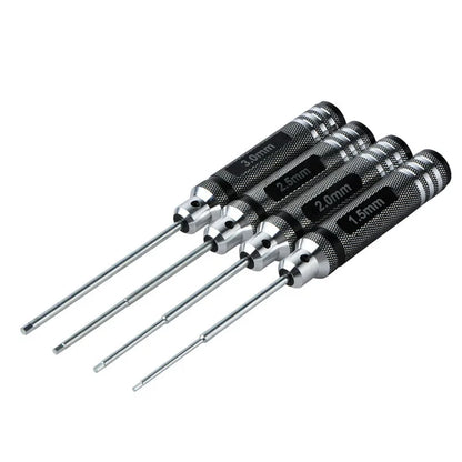 4PCS 1.5/2/2.5/3Mm Hex Screwdriver Set Aluminium Alloy Screw Driver Allen Key Hex Screwdrivers Bolt Driver Screw-Driving Tools