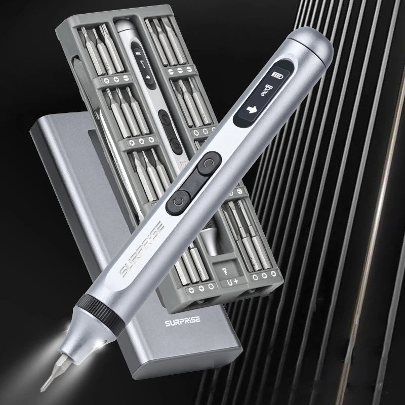 50 in 1 Precision Electric Screwdriver Driver Cordless Lithium-Ion Charge LED Light Power Screw Driver Kit