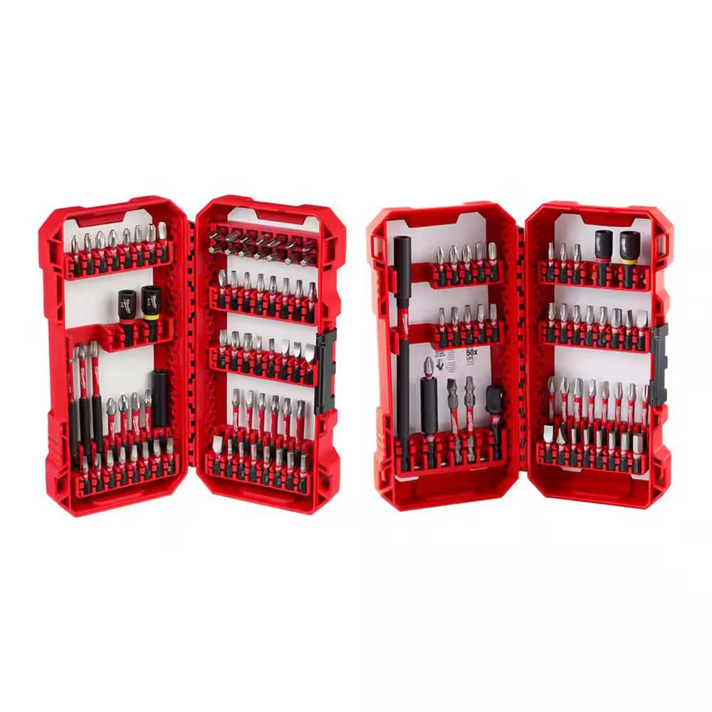 SHOCKWAVE Impact Duty Alloy Steel Screw Driver Bit Set (115-Piece)