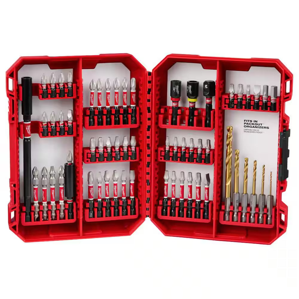 SHOCKWAVE Impact Duty Alloy Steel Screw Driver Bit Set (60-Piece)