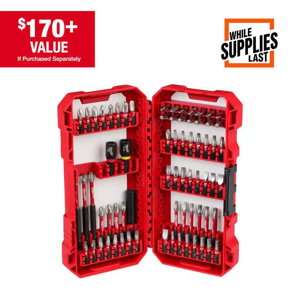 SHOCKWAVE Impact Duty Alloy Steel Screw Driver Bit Set with PACKOUT Organizer (70-Piece)