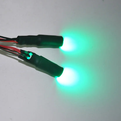 10/13Mm OD LED Light Angel & Demon Eyes LED 2 Leds Headlight Headlamps Bulb for 1/10 RC Model Car Truck Parts