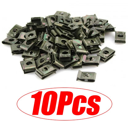 10/50Pcs Mixed Car Motorcycles Metal Screw Tapping Fastener Clips with Screw Anti-Rust Protection Clip Screw Buckle Iron Sheet