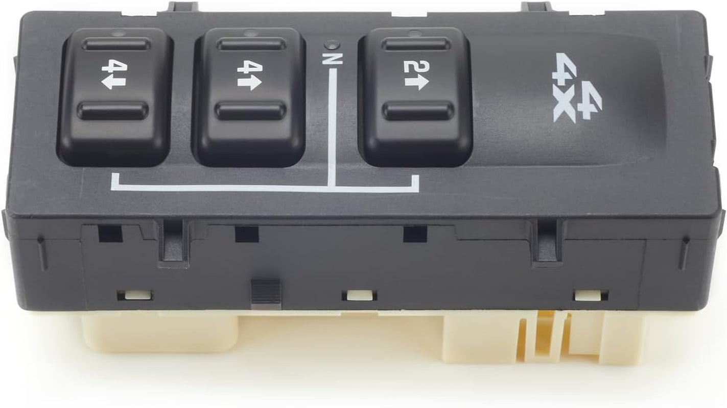 4WD Seletor Switch for 2003-2007 Chevy Avalanche Silverado Suburban Tahoe GMC Sierra Yukon 1500 2500 3500 4X4 Wheel Drive 4WD Transfer Case Switch - No Auto 4X4 Button, OE 19259312, 15164519, 15136040