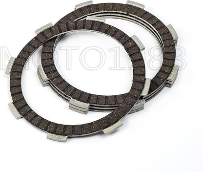 Clutch Friction Plates Kit Heavy Duty Springs and Gasket Compatible with HONDA XR100 XR100R CRF100 CRF100F XR80 XR80R XRF80 CRF80F 1987-2013