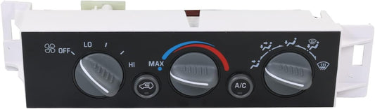 A/C Heater Control Panel Climate Control Module without Rear Window Defogger Switch for 1996-2000 Chevy GMC C1500 C2500 C3500 K1500 K2500 K3500 Suburban Yukon Replace# 599-007, 15-72548