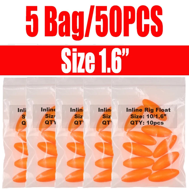50Pcs Fishing Bobber Float Catfish Fishing Rig Float Buoyancy Saltwater Fishing Floats Fishing Accessory