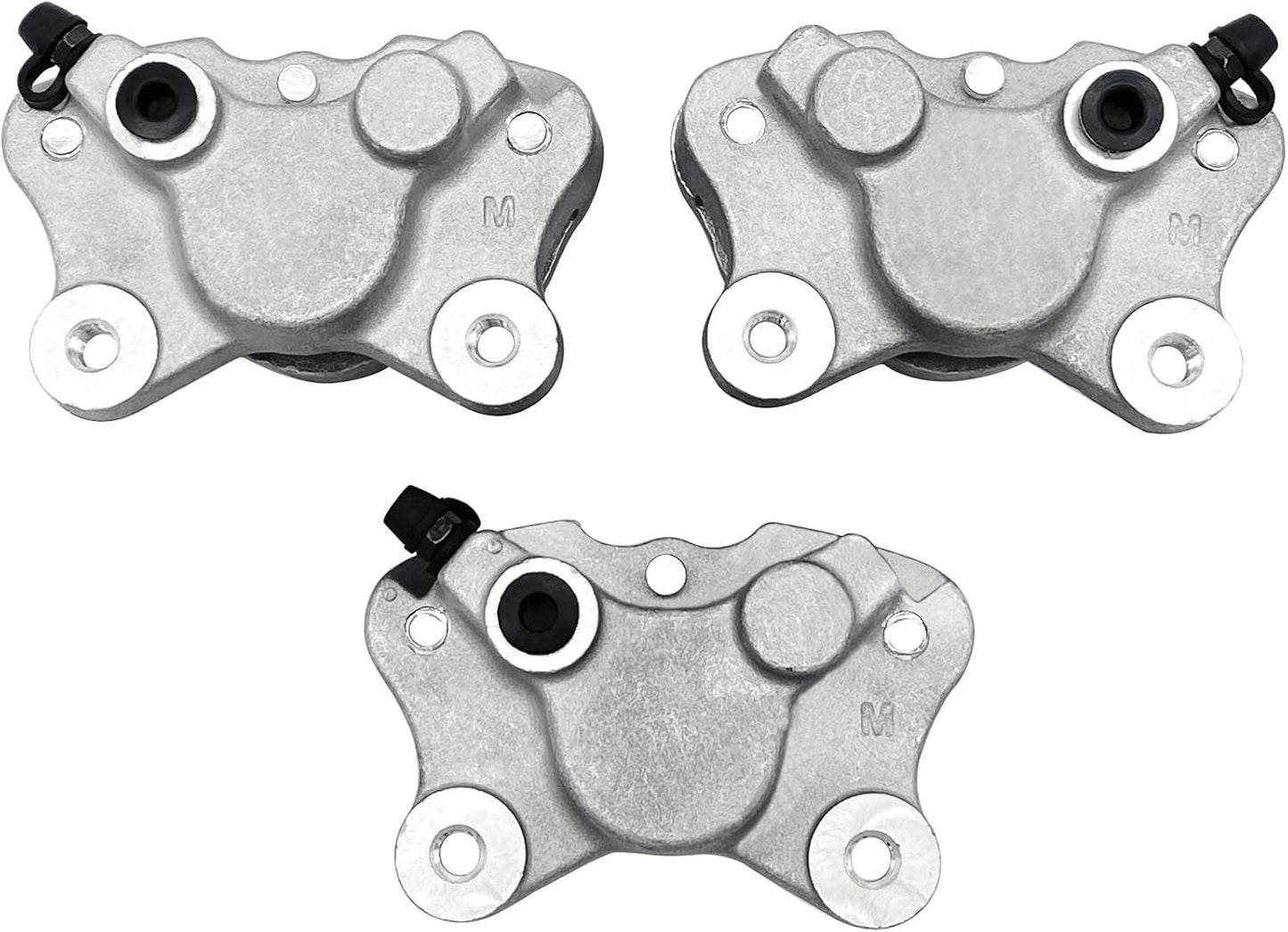 Front Left Right & Rear Brake Calipers for Arctic Cat ATV 250 300 375 400 454 500 with Pads 0402-011 0402-010 0402-011