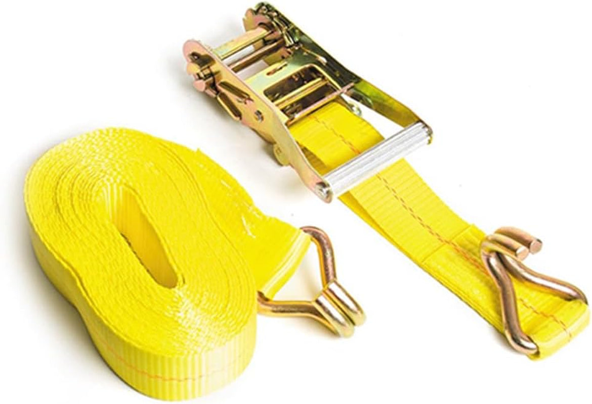 Ratchet Straps Heavy Duty,2" X 25' Ratchet Strap 10000Lbs Tie down Ratcheting with J-Hook, Cargo Straps for Truck, Trailer, Moving Appliances (2In*25Ft 4 Packs)