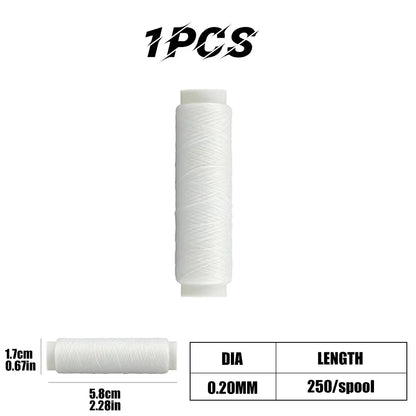 0.2Mm 250M High-Strength Elastic Fishing Line Invisible Fishing Bait Line Elastic Thread Fishing Line Fishing Line Fishing Good