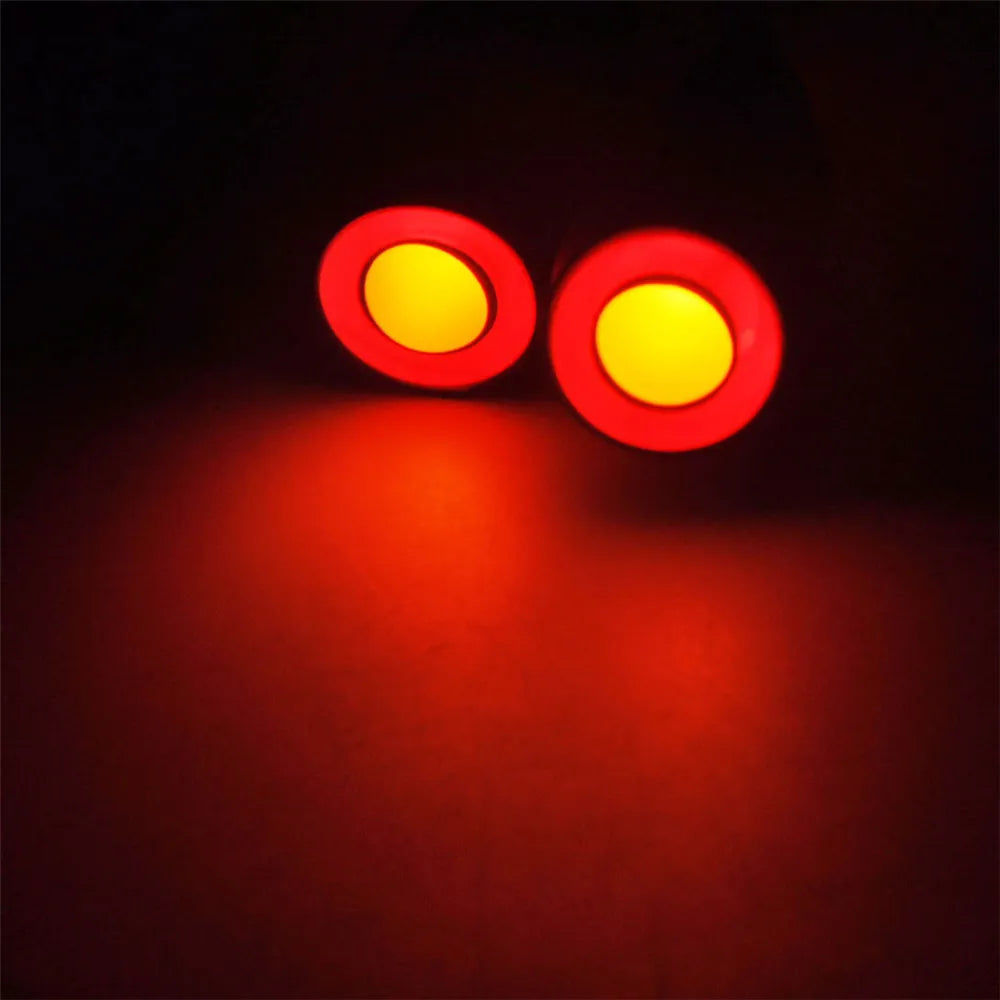 10/13Mm OD LED Light Angel & Demon Eyes LED 2 Leds Headlight Headlamps Bulb for 1/10 RC Model Car Truck Parts
