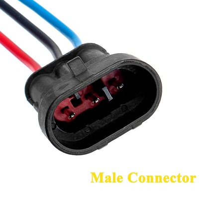 3 Sets Car Waterproof Electrical Connector,18 AWG 3 Pin Plug Auto Electrical Wire Connectors Marine for Car, Truck, Boat, and Other Wire Connections.(3 Sets)
