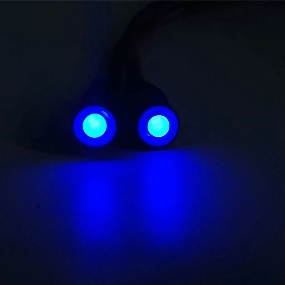 10/13Mm OD LED Light Angel & Demon Eyes LED 2 Leds Headlight Headlamps Bulb for 1/10 RC Model Car Truck Parts