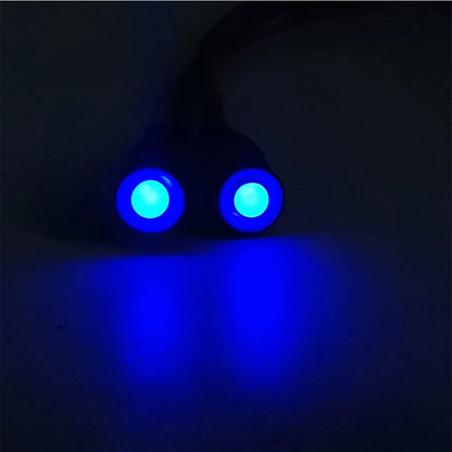 10/13Mm OD LED Light Angel & Demon Eyes LED 2 Leds Headlight Headlamps Bulb for 1/10 RC Model Car Truck Parts