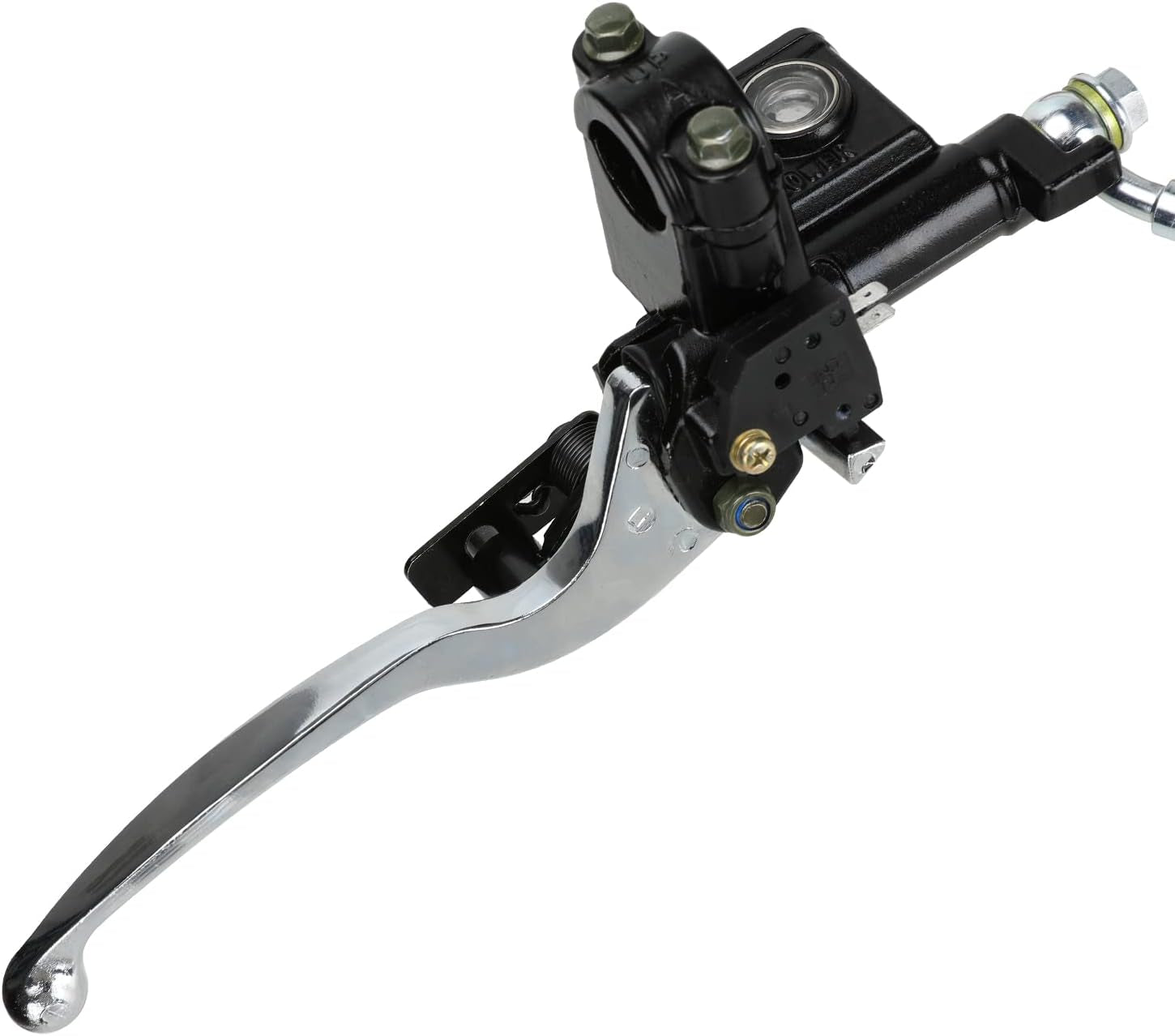Rear Hydraulic Disc Brake System Hand Brake Master Cylinder Caliper Assembly for 50Cc 70Cc 90Cc 110Cc 125Cc 150Cc Taotao Kazuma Coolster Roketa Chinese Quad 4 Wheeler Buggy ATV