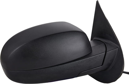 Side View Mirror Fit for 07-13 Chevy Silverado 1500 2500 HD 3500,For GMC Sierra 1500 2500 Hd,Yukon/Yukon XL 1500-Black Power Heated Arrow Turn Signal Puddle Light Passenger Side Manual Folding
