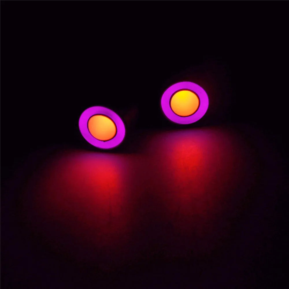 10/13Mm OD LED Light Angel & Demon Eyes LED 2 Leds Headlight Headlamps Bulb for 1/10 RC Model Car Truck Parts