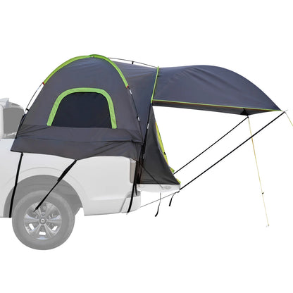 Pickup Truck Tent for Camping Waterproof PU2000 2-3 Person Truck Bed Tent Truck Bed Camper Shell with Expandable Awning