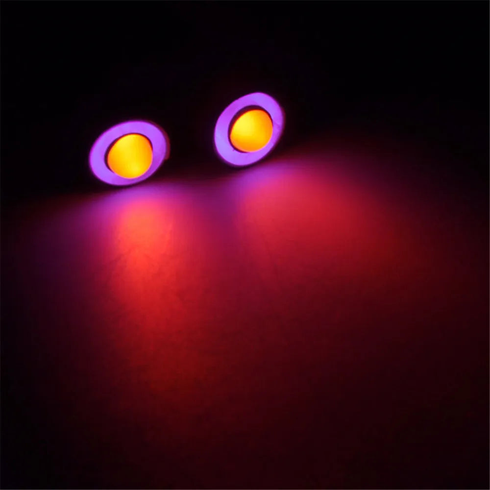 10/13Mm OD LED Light Angel & Demon Eyes LED 2 Leds Headlight Headlamps Bulb for 1/10 RC Model Car Truck Parts