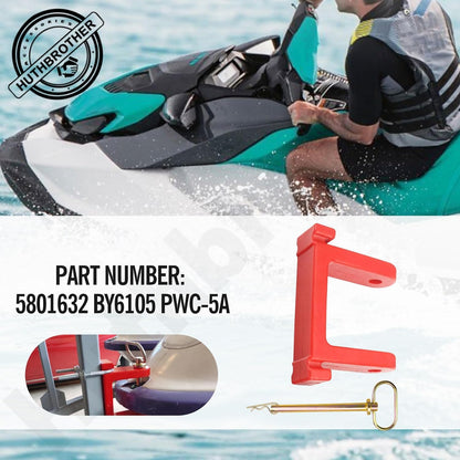 Bow Stops PWC-5A Trailer Bumper W/Hitch Compatible with Jet Ski Ski Doo, Waver Runner, Pwc,Replace 5801632 BY6105