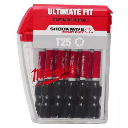 SHOCKWAVE Impact Duty 2 In. T25 Torx Alloy Steel Screw Driver Bit (15-Pack)