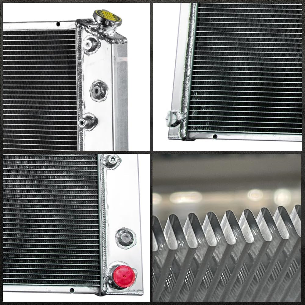CC162 3Row Radiator for 1975-1979 Chevy Nova 1970-1972 Chevelle 1970-1981 Camaro for 1975-1980 C10 C20 C30 G10 G20 G30 K10 K20 K30 G-Body for 1975-88 Monte Carlo Oldsmobile Pontiac Aluminum Radiators