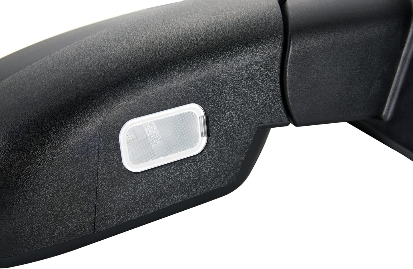 Side View Mirror Fit for 07-13 Chevy Silverado 1500 2500 HD 3500,For GMC Sierra 1500 2500 Hd,Yukon/Yukon XL 1500-Black Power Heated Arrow Turn Signal Puddle Light Passenger Side Manual Folding
