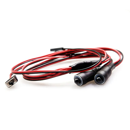 10/13Mm OD LED Light Angel & Demon Eyes LED 2 Leds Headlight Headlamps Bulb for 1/10 RC Model Car Truck Parts