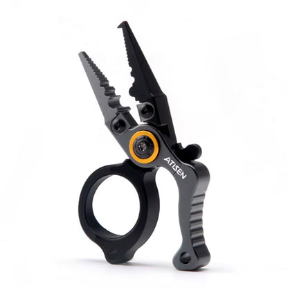 Booms Fishing X1 Aluminum Fishing Pliers Saltwater, Surf Fishing Tackle Kit, Fishing Multitool Hook Remover Braided Fishing Line