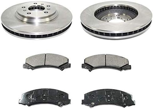 Front Ceramic Brake Pads and Rotor Kit - Compatible with 2006-2013 Chevy Impala